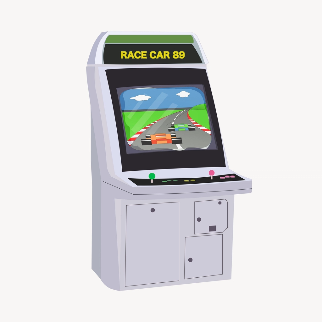 レトロなアーケードゲーム機