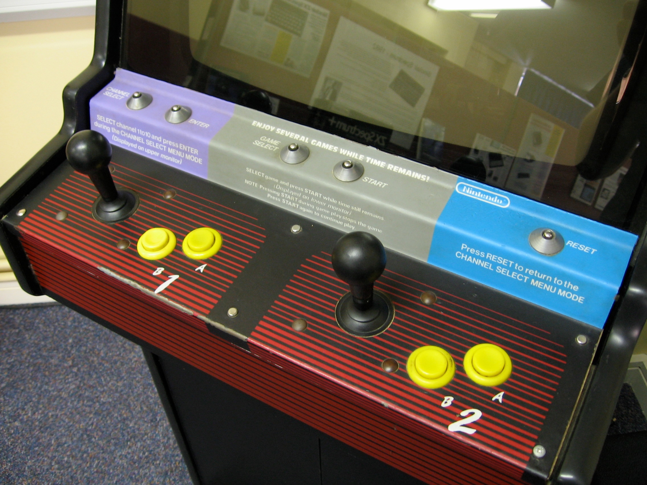 ゲームコントローラーのクローズアップ